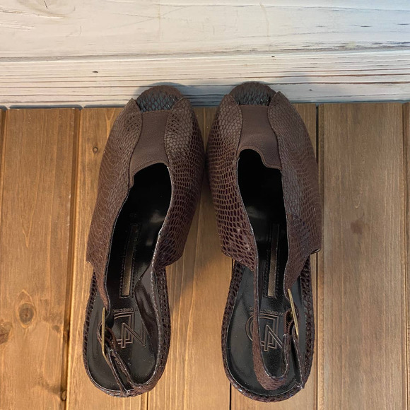 NIB New Directions Peep Toe Sling Back Pumps 8 - Picture 6 of 6